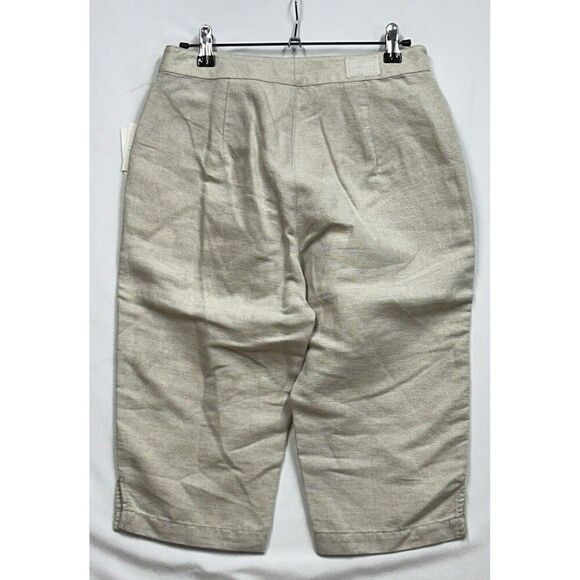 NWT Liz Wear by Liz Claiborne Linen blend‎ Bermuda Shorts Women 4P Pedal Pusher - Picture 2 of 9